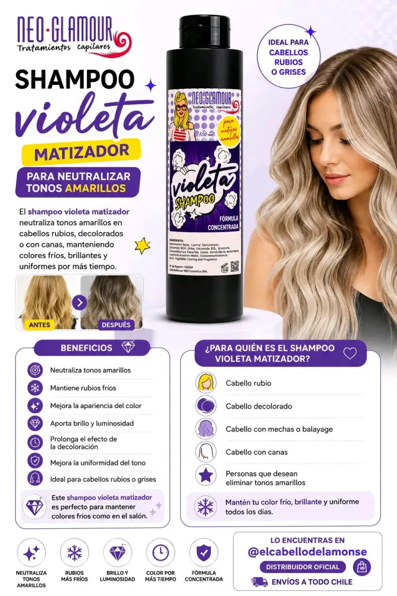 Shampoo violeta matizador 500ml