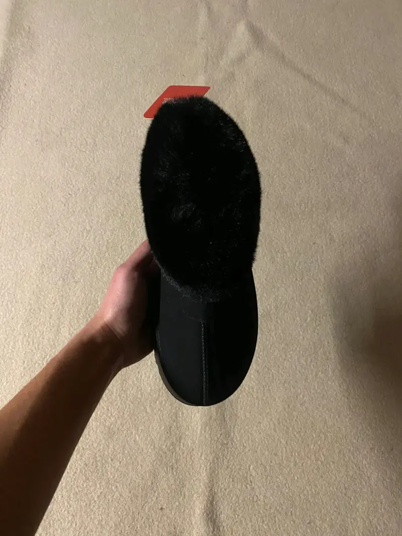 Pantubotas con forro de piel negro - 2