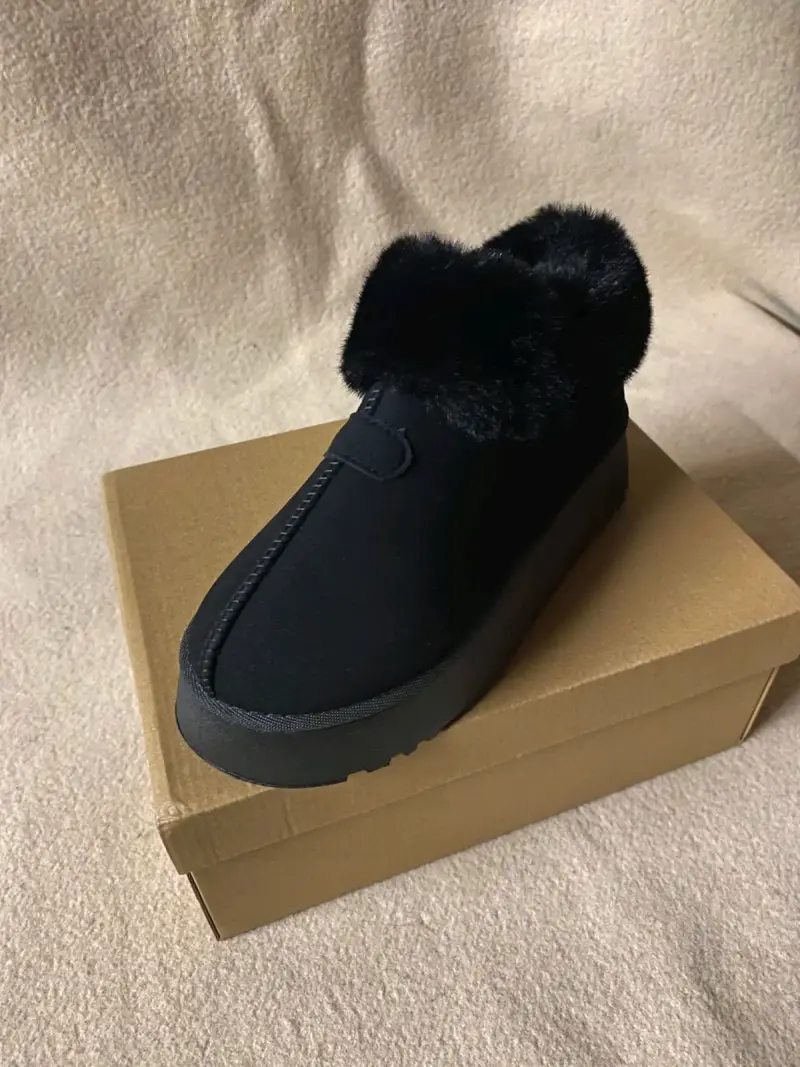 Pantubotas con forro de piel negro - 3