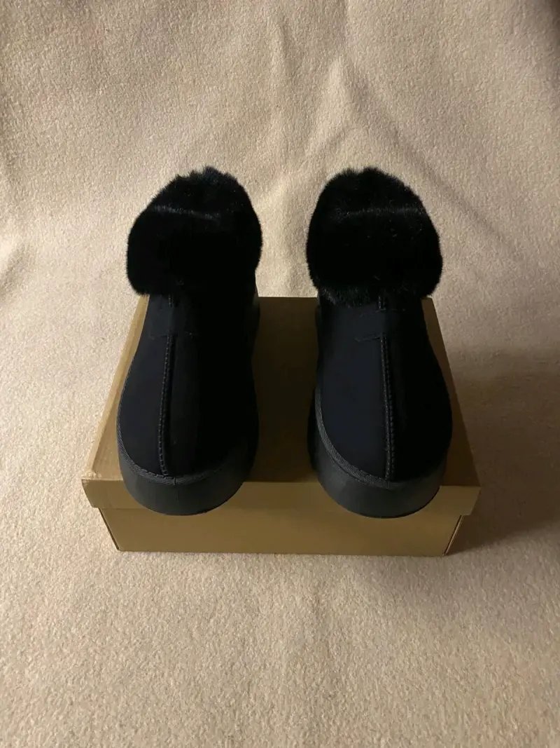 Pantubotas con forro de piel negro - 5