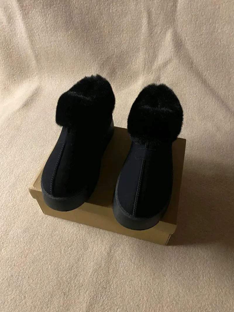 Pantubotas con forro de piel negro - 6