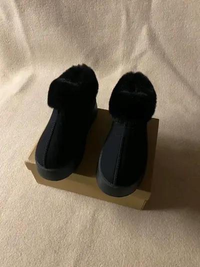 Pantubotas con forro de piel negro - miniatura 6