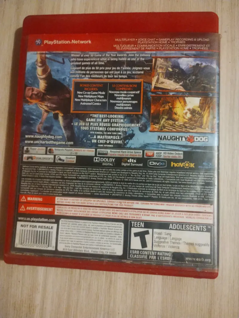 Uncharted 2 PS3 Edición GOTY - 2
