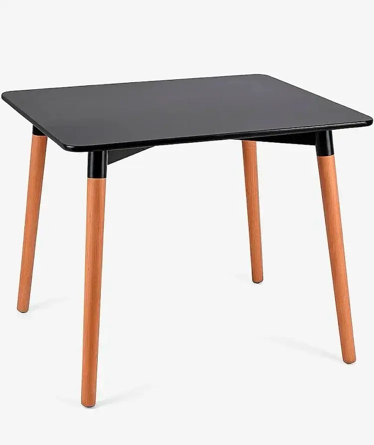 Mesa cuadrada negra moderna Eames - 3