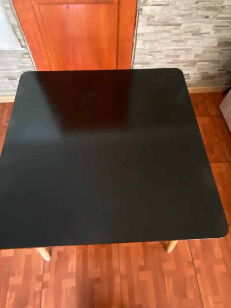 Mesa cuadrada negra moderna Eames - 4
