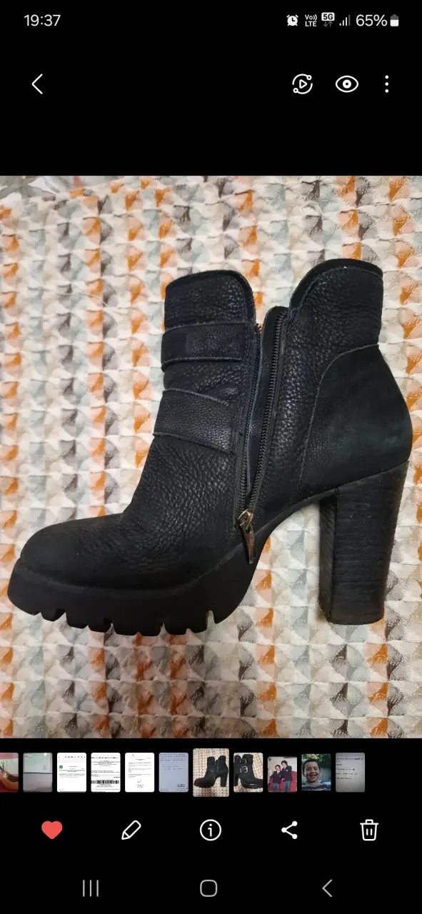 Botines negros con tacón alto - 2