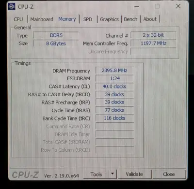 Memoria RAM 8gb 2400mhz DDR5 notebook/laptop - miniatura 2