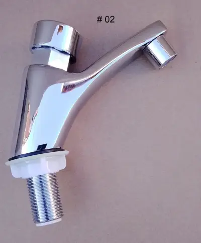 Llave lavamanos temporizadora  cromada - miniatura 2