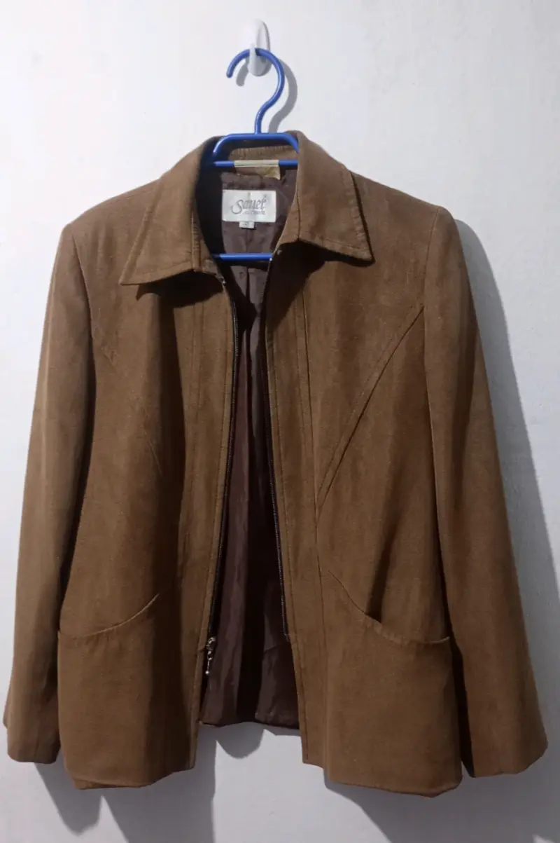 Talla 42 - Chaqueta forrada formal café - 5