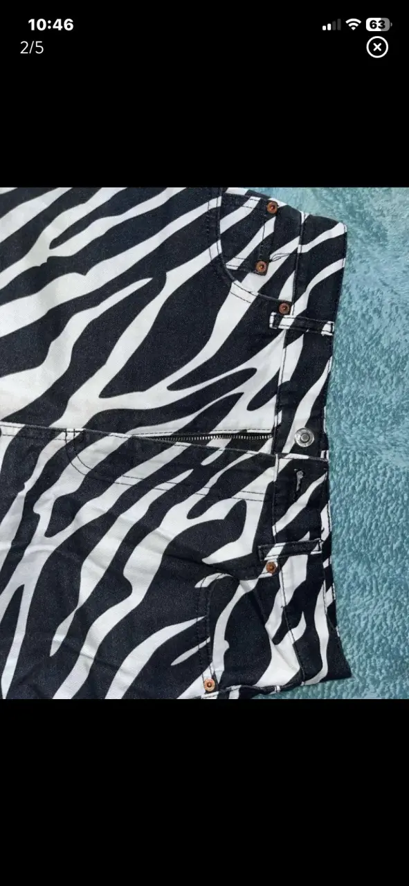 Pantalones estampado cebra - 2