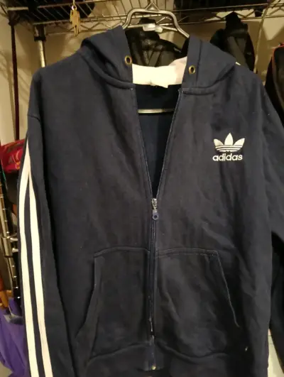 Polerón azul con capucha Adidas - miniatura 2