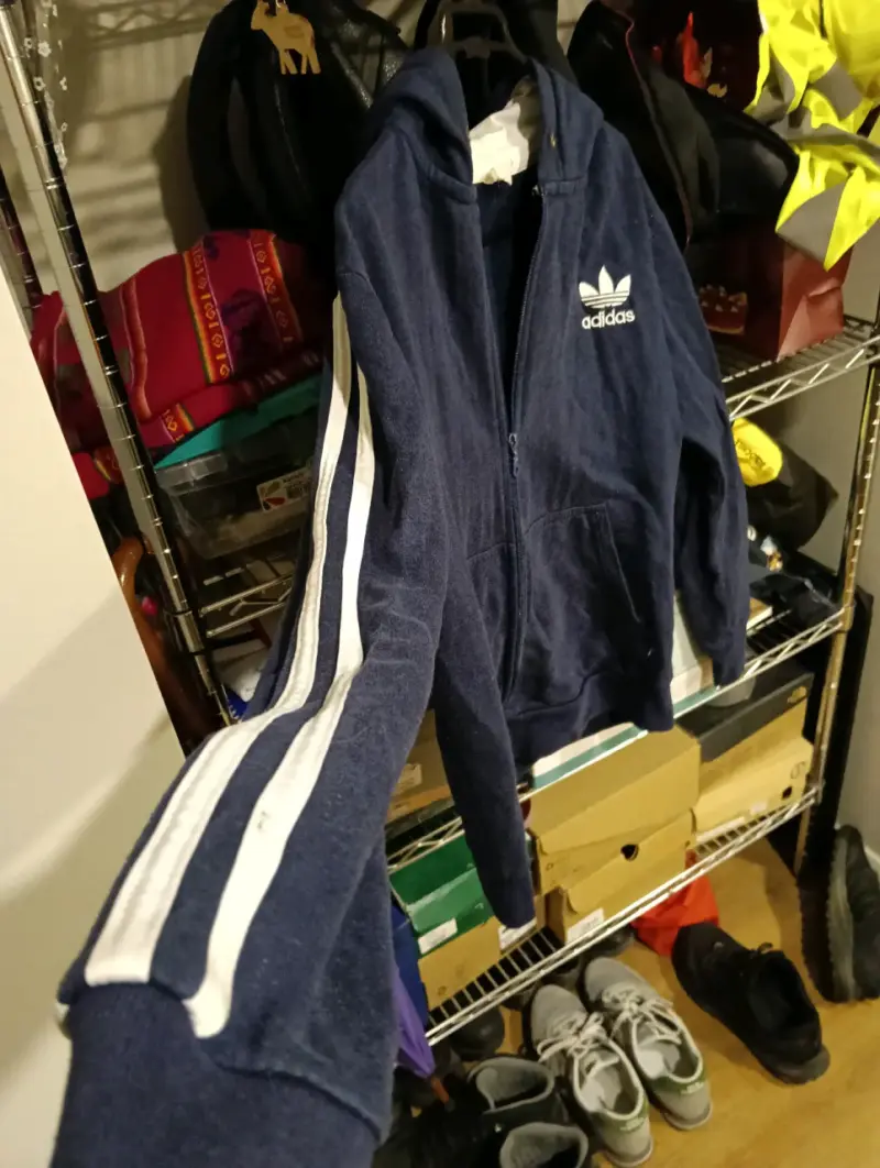 Polerón azul con capucha Adidas - 3
