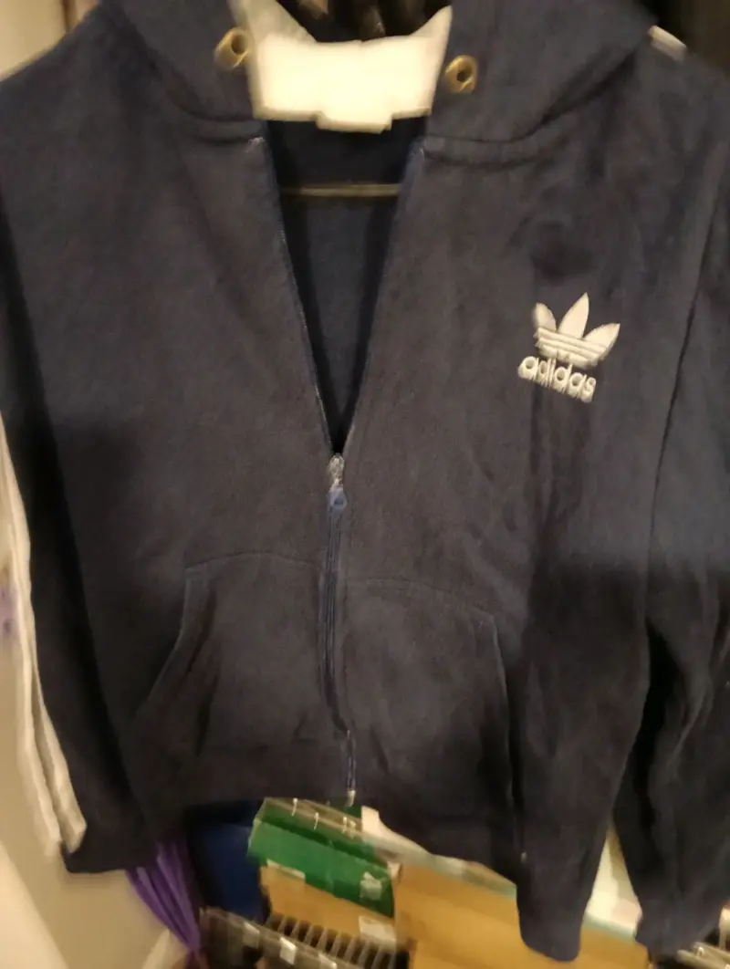 Polerón azul con capucha Adidas - 4