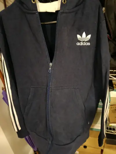 Polerón azul con capucha Adidas - miniatura 5