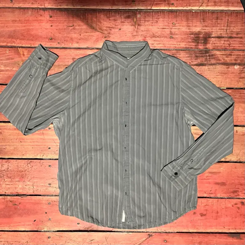 Camisa rayada gris hombre DKNY jean - 1