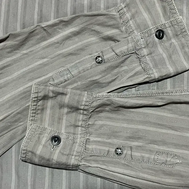 Camisa rayada gris hombre DKNY jean - 4