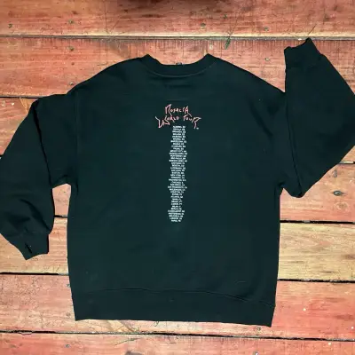 Polerón negro con estampado tour Rosalia - miniatura 4