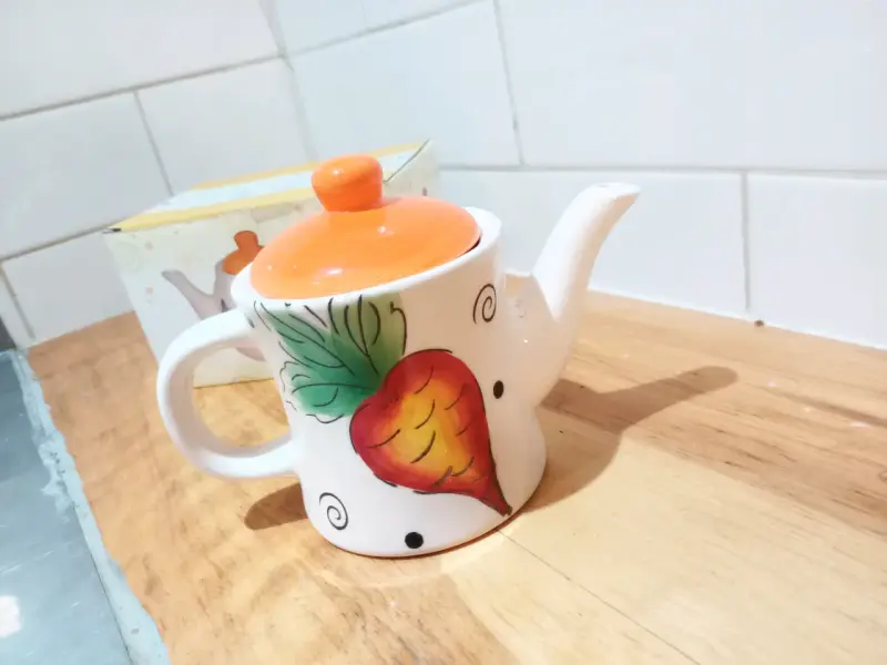 Tetera de cerámica pintada a mano - 2