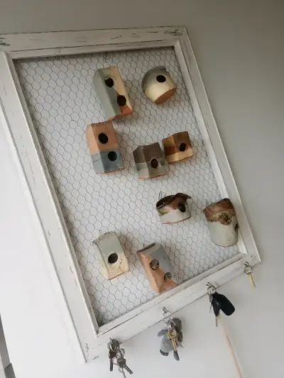 Marco porta suculentas,Colgador de llaves decorati - miniatura 2