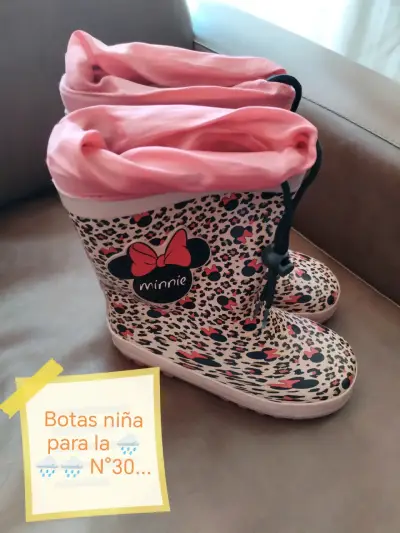 Botas de lluvia niña Minnie - miniatura 1