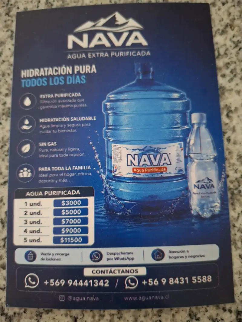 Bidón de agua purificada Nava