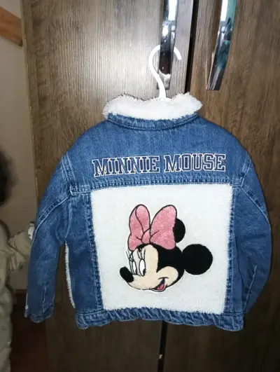 Chaqueta denim Minnie Mouse para niña - miniatura 1