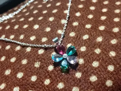 Aros de plata con corazones - miniatura 4