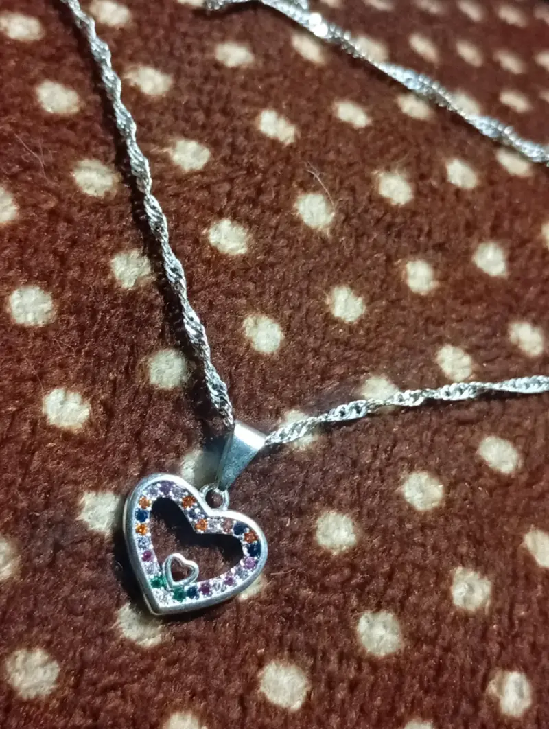 Aros de plata con corazones - 6