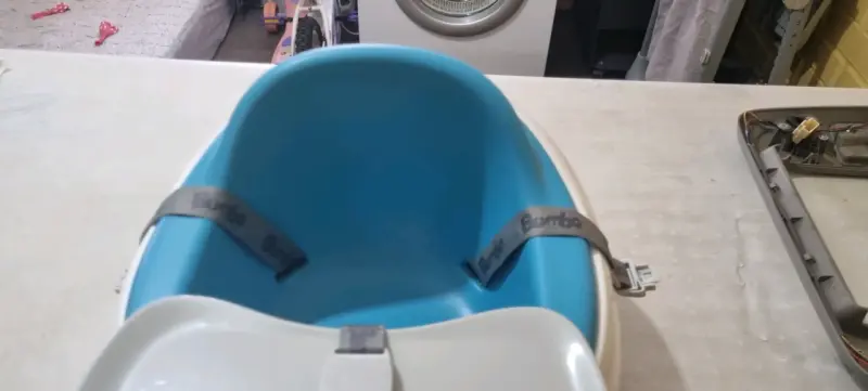 Silla para bebé azul con bandeja - 5