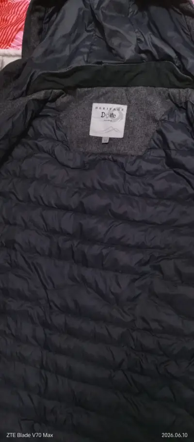 Parka gris con capucha Doite - miniatura 3