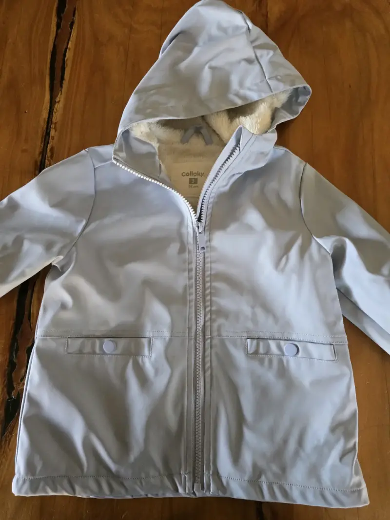 Chaqueta impermeable azul infantil - 1