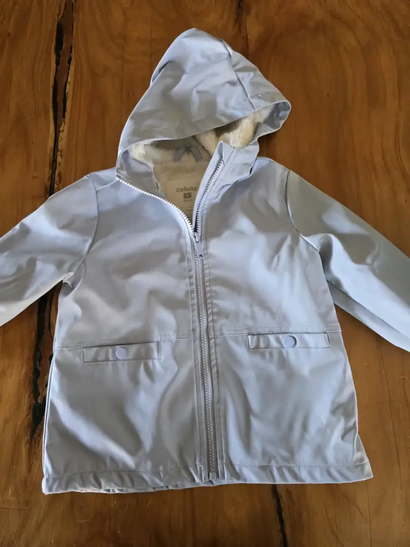 Chaqueta impermeable azul infantil - 3