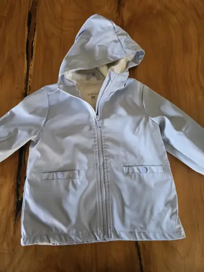 Chaqueta impermeable azul infantil - miniatura 3