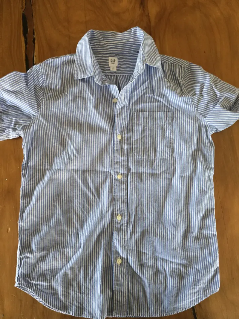Camisa rayada azul GAP Kids - 2