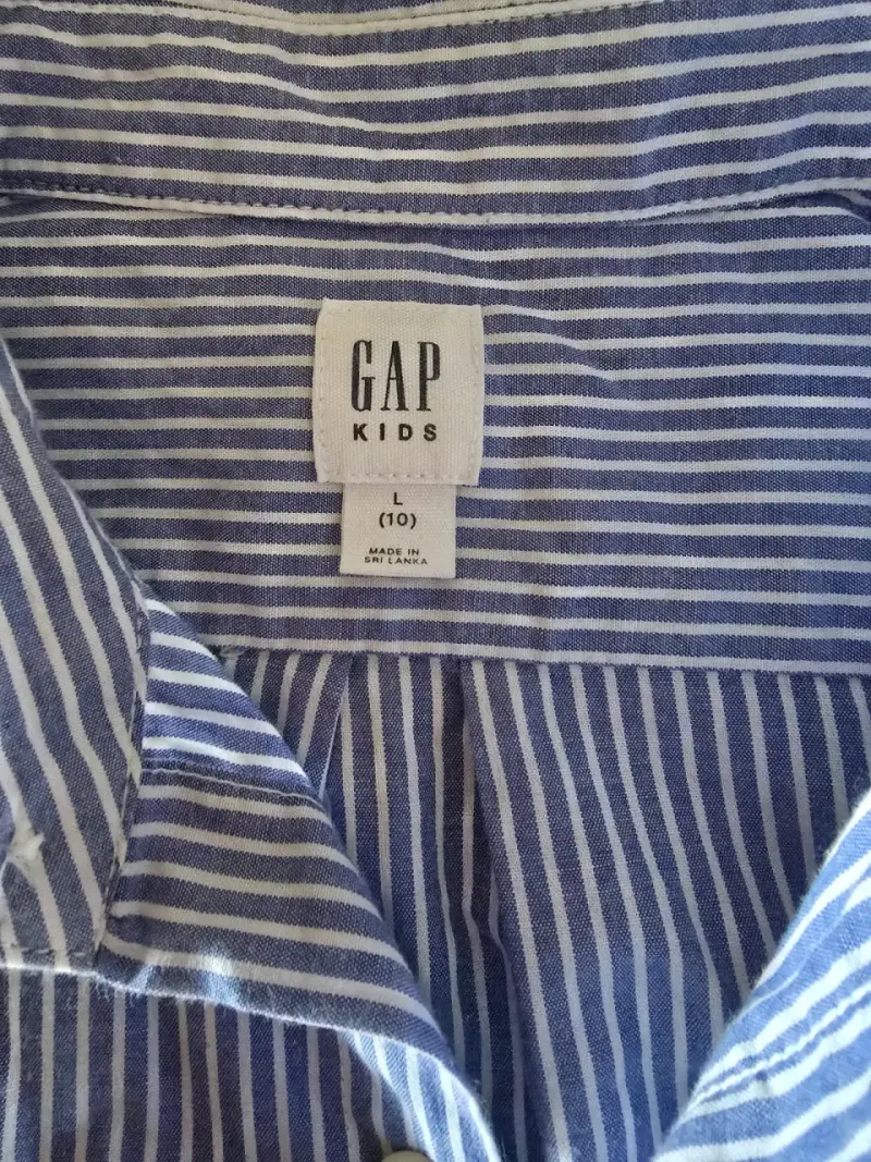 Camisa rayada azul GAP Kids - 3