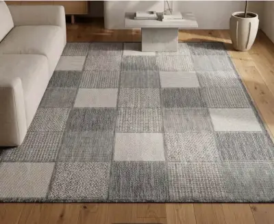 Alfombra Just home Collections gris moderna - miniatura 1