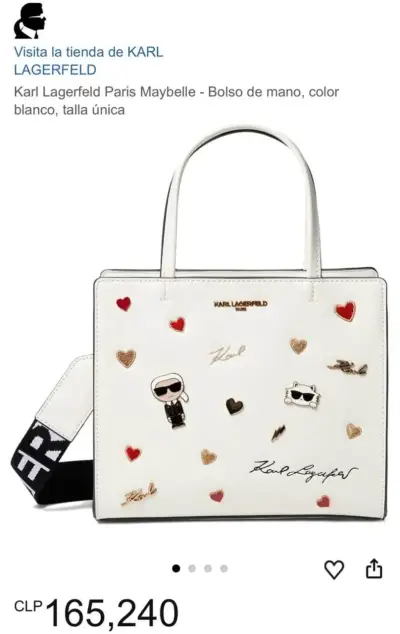 Bolso blanco Karl Lagerfeld - miniatura 1