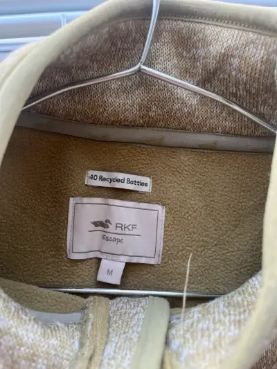 Chaqueta beige cierre completo - miniatura 3