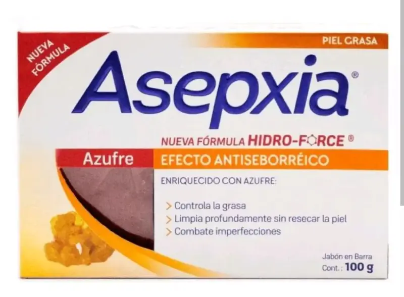 Jabón Asepxia Azufre 100g