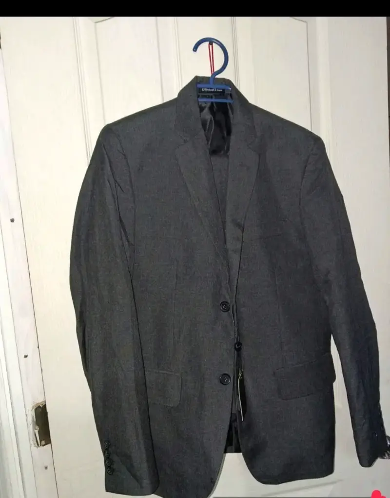 Blazer gris elegante (terno completo) - 1