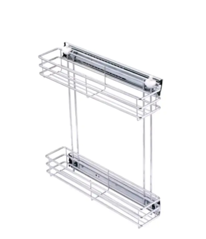 Organizador doble de cocina color blanco 150mm