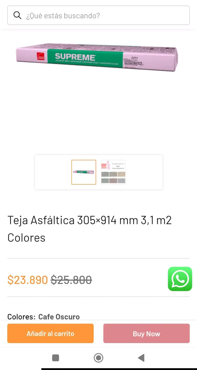 Teja Asfáltica 305x914 mm - 1