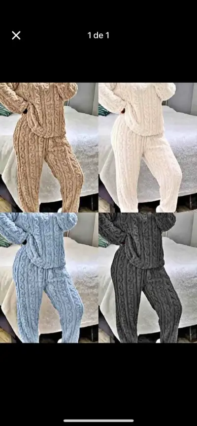 Pijama de polar super lindos - miniatura 1