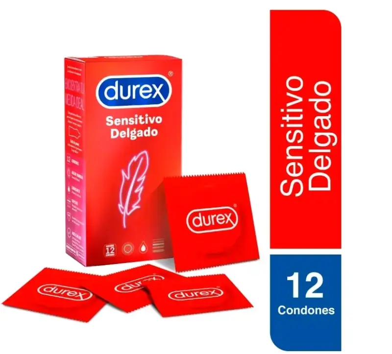 Condones Durex Sensitivo Delgado