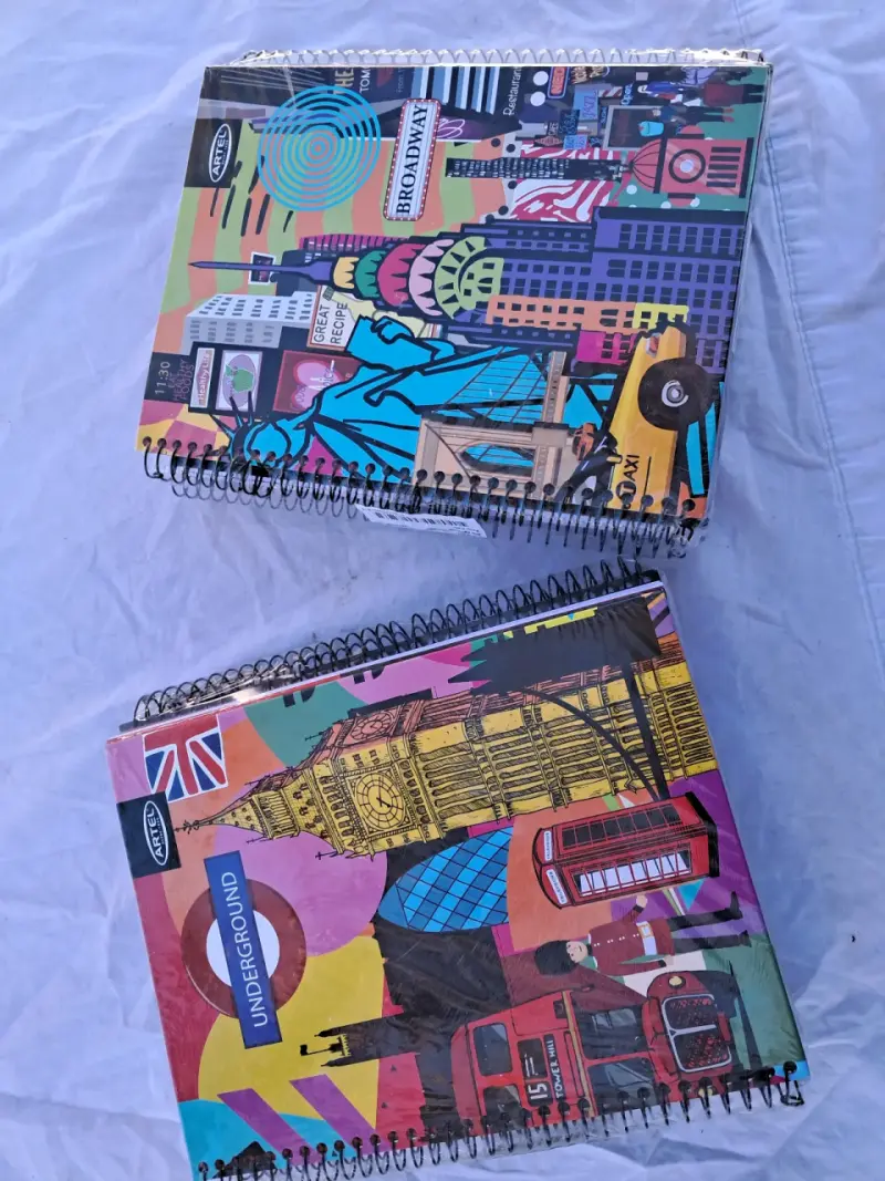 Cuadernos de espiral diseño urbano