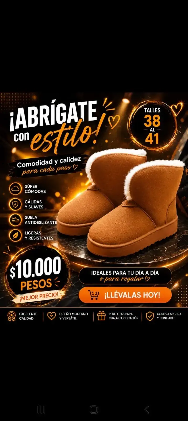 Botines cálidos y suaves - 1