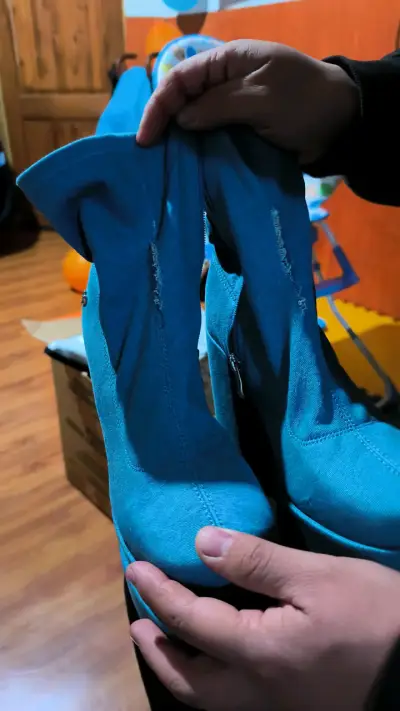 Botines de plataforma azules - miniatura 2