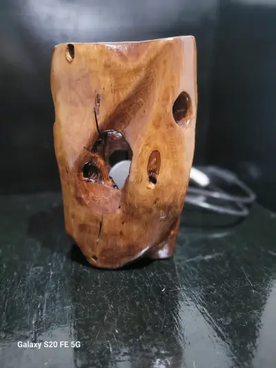 Lámpara de madera rústica - miniatura 6