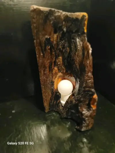 Lámpara de madera rústica - miniatura 7