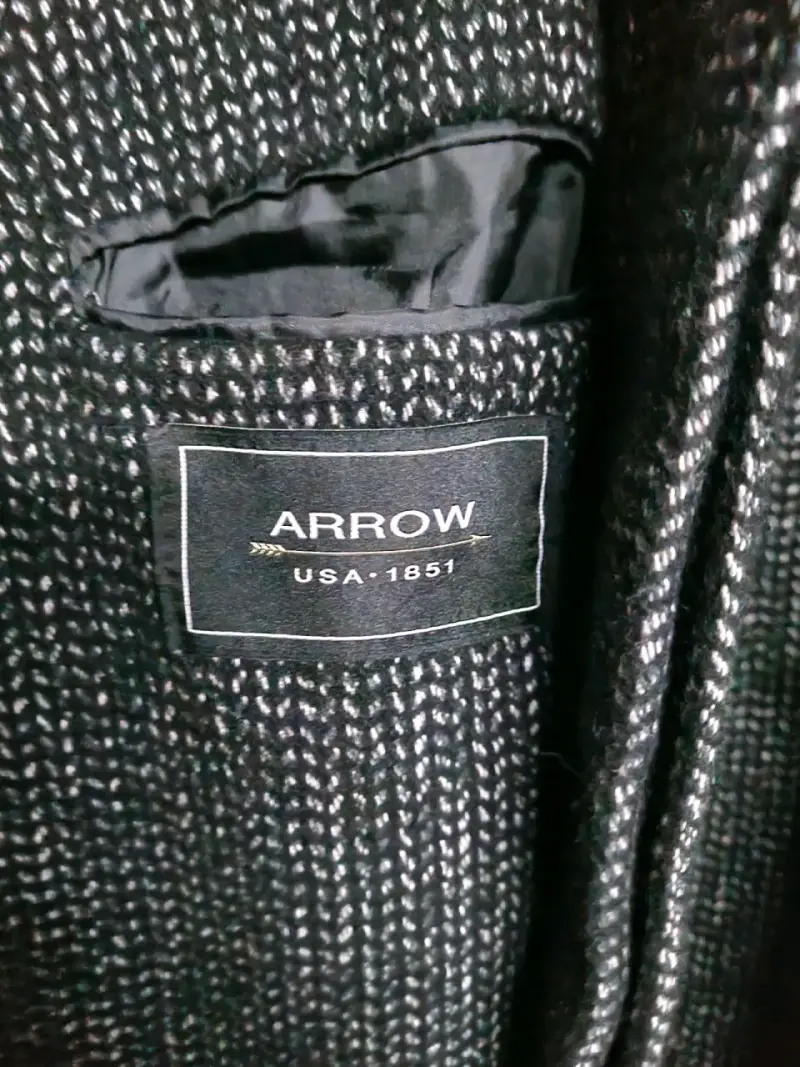 Abrigo gris de lana ARROW - 6